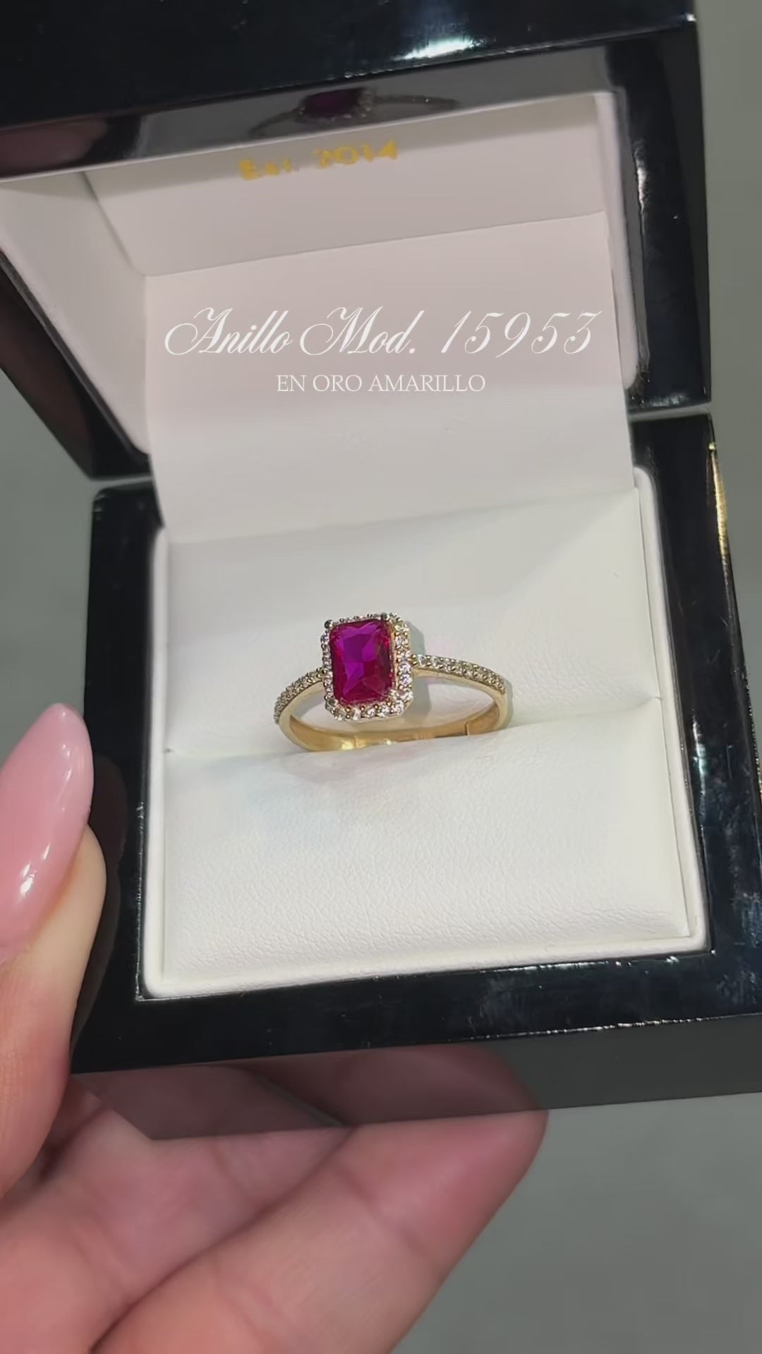 Anillo en Oro Amarillo 10k con Circonia Mod.15953