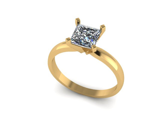 Anillo Evangeline en oro 1.00 ct
