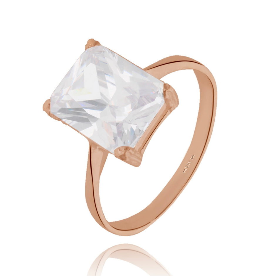 Anillo de compromiso en oro