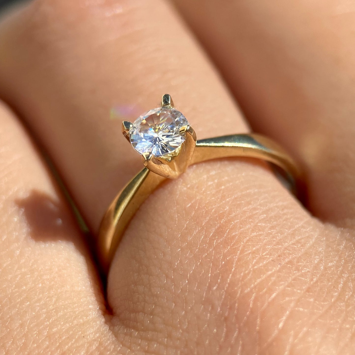 Anillo de compromiso en oro