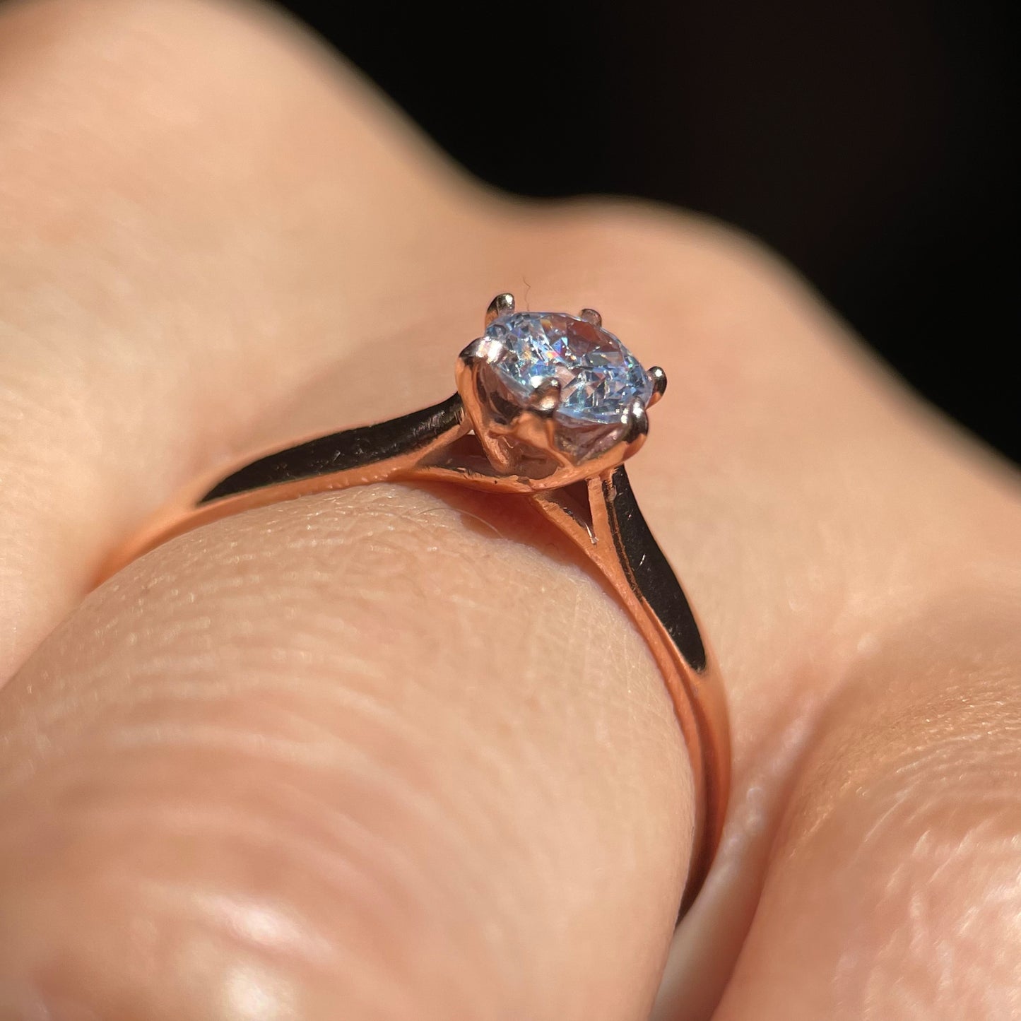 Anillo de compromiso en oro