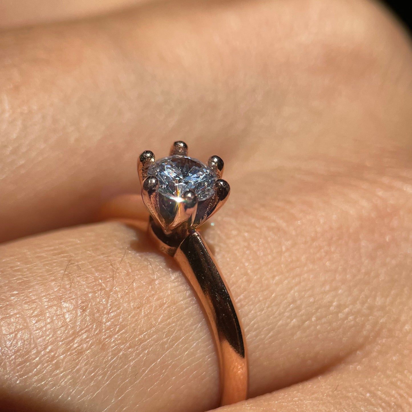 Anillo de compromiso en oro