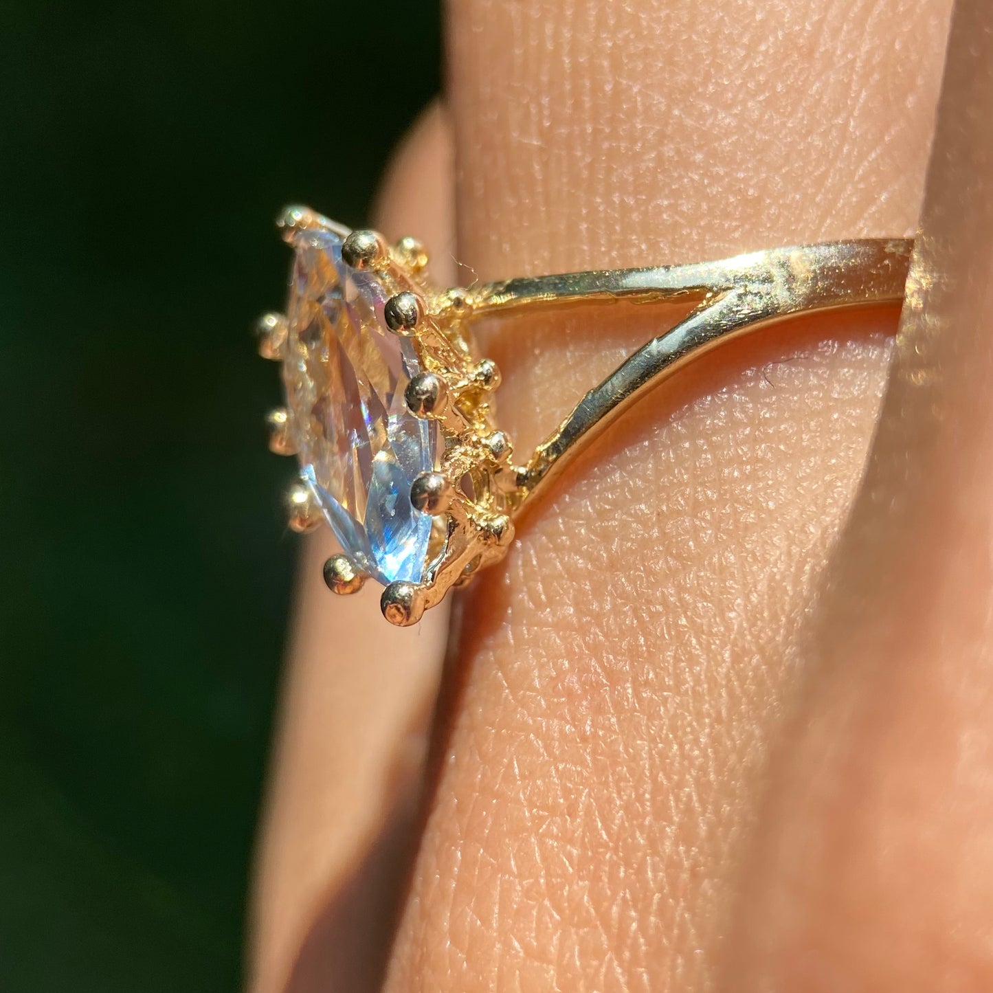 Anillo de compromiso en oro