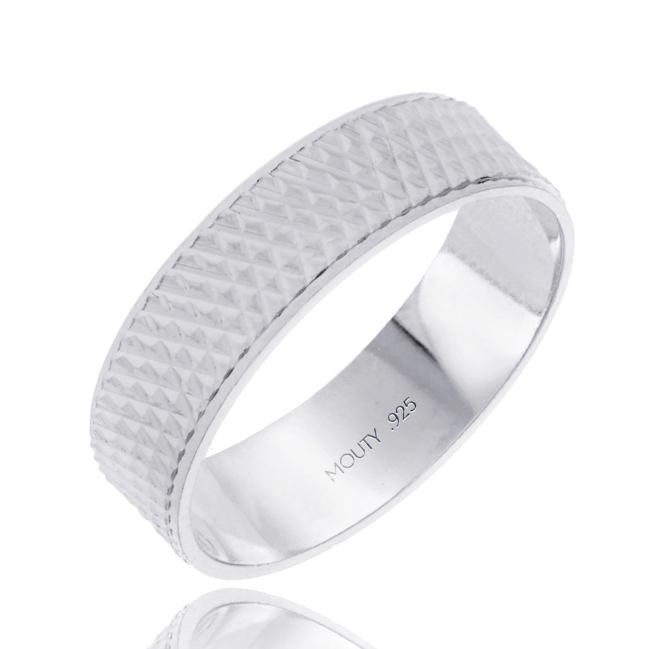 Argolla Liam 6mm en plata recta