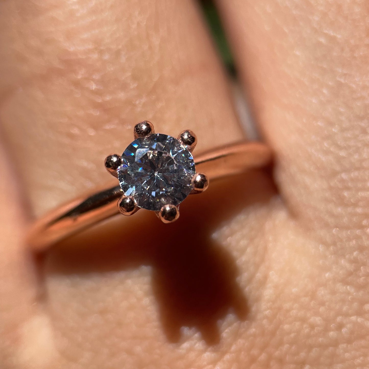 Anillo de compromiso en oro