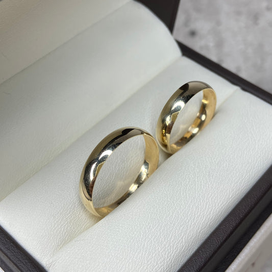 Argollas de Compromiso Julian en Oro Amarillo de 10k (4mm)