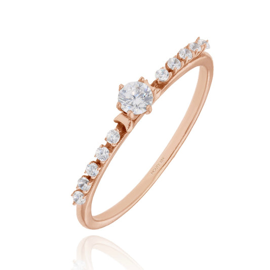Anillo Danielle en Oro Rosa de 10k