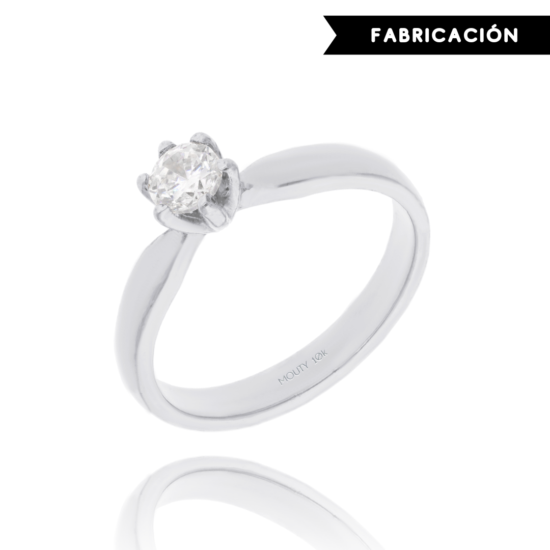 Anillo de compromiso en oro