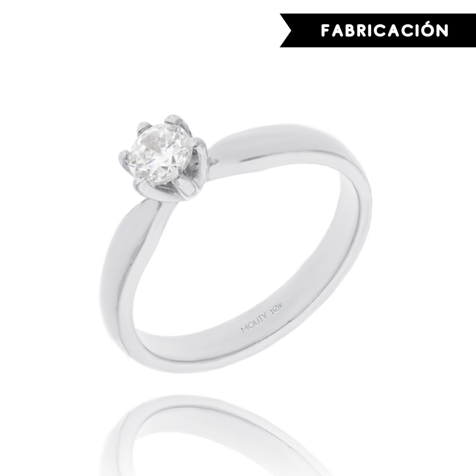 Anillo de compromiso en oro