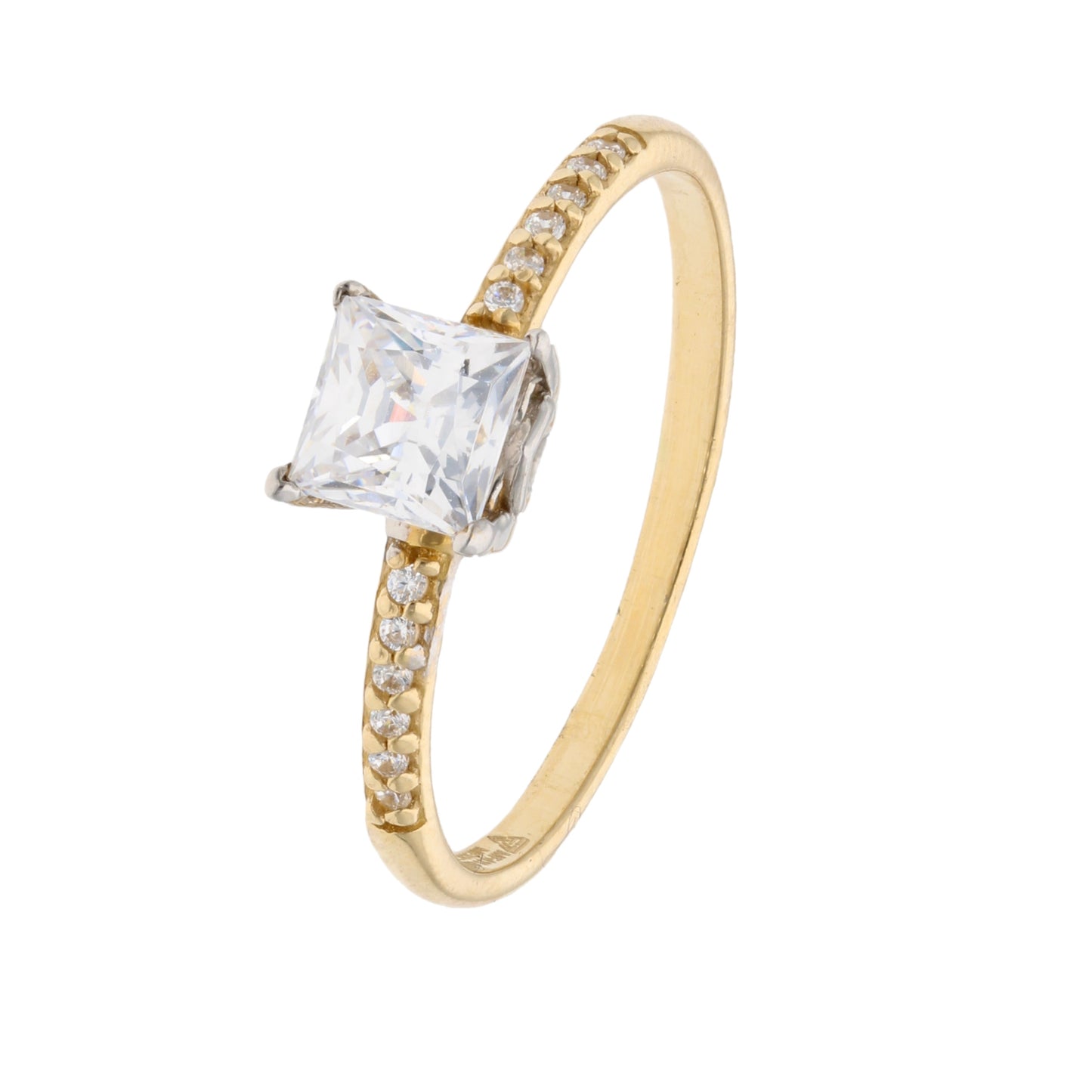 Anillo de compromiso en oro
