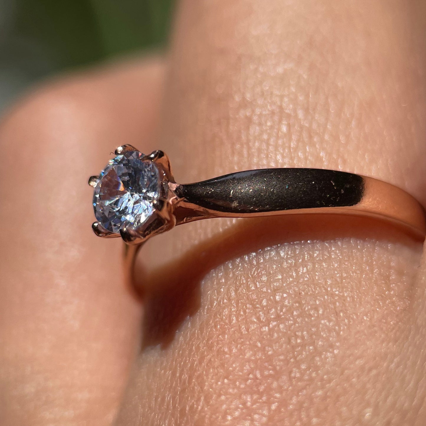 Anillo de compromiso en oro