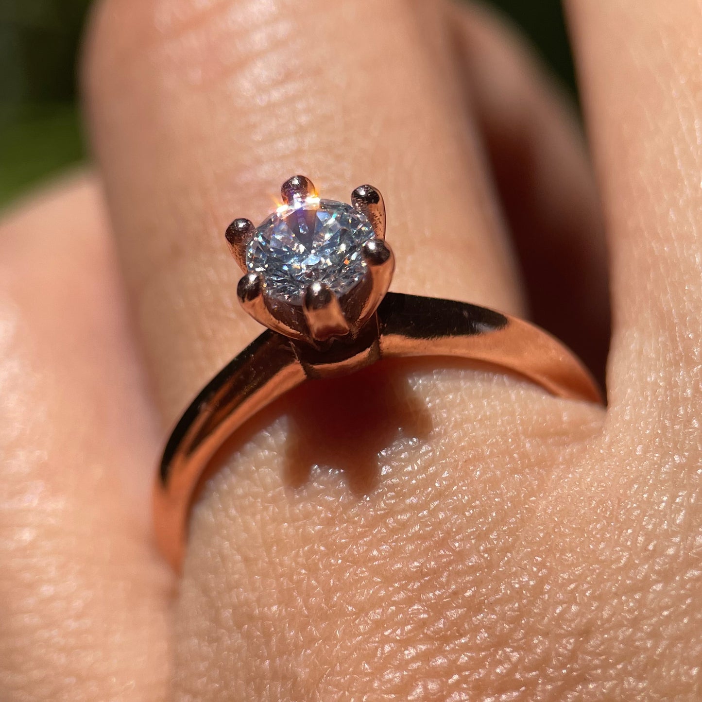 Anillo de compromiso en oro