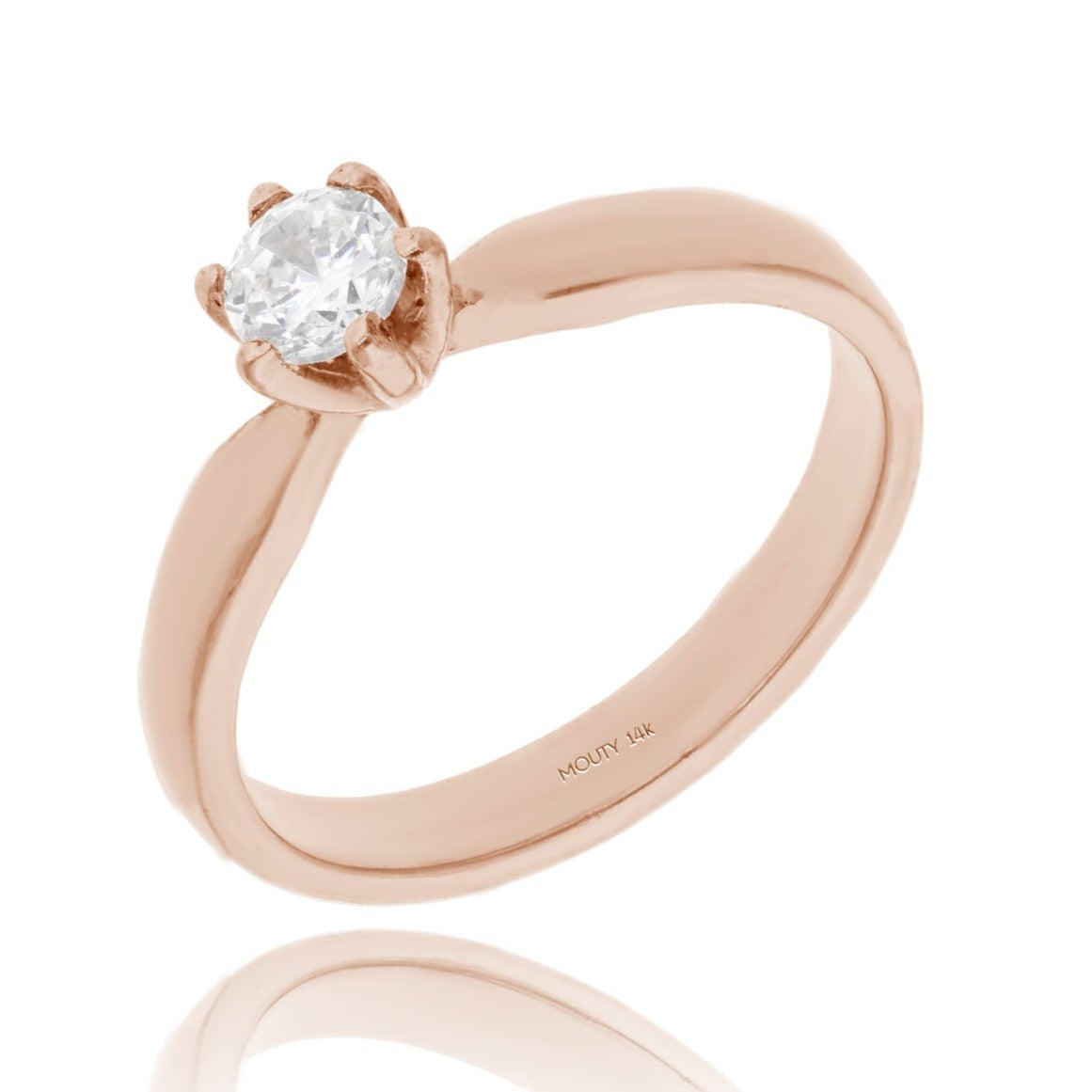 Anillo de compromiso en oro