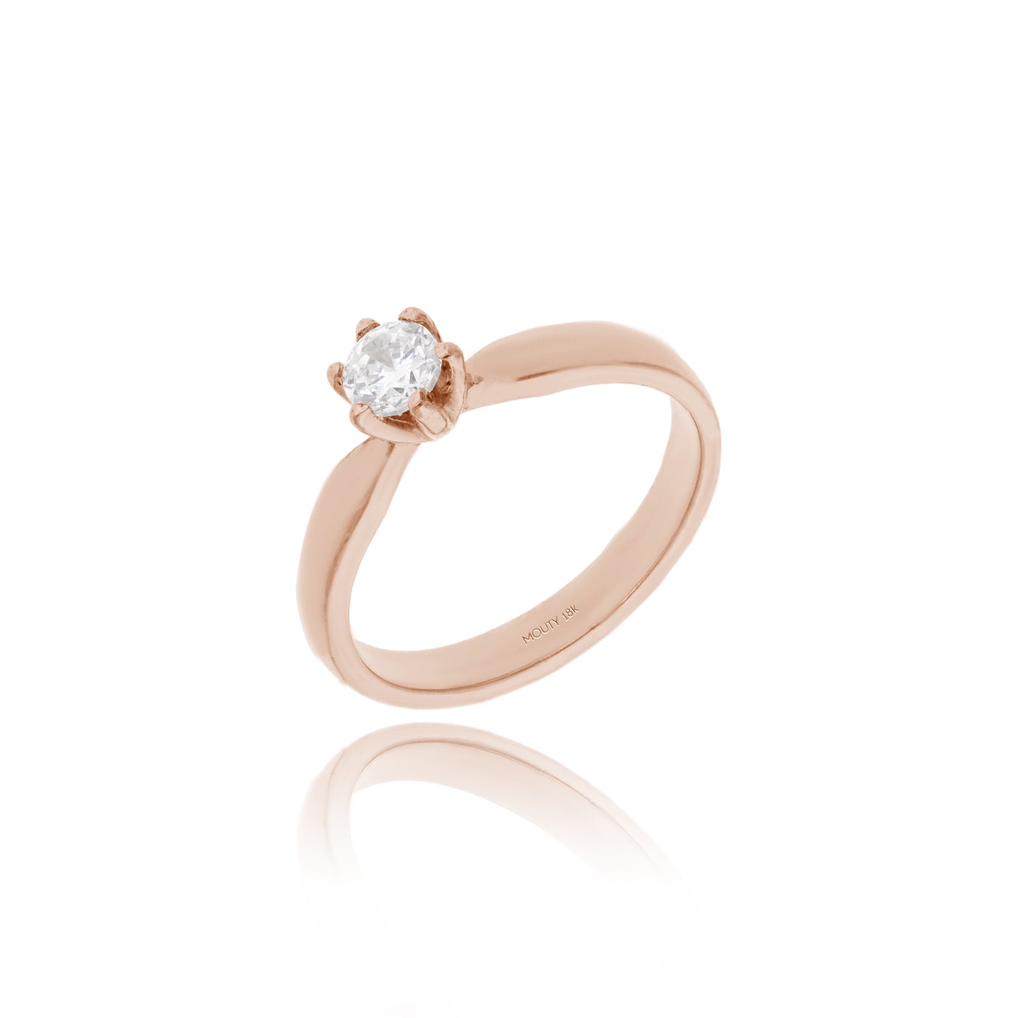 Anillo de compromiso en oro