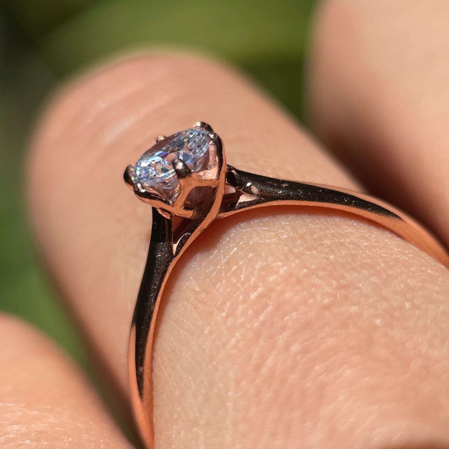 Anillo de compromiso en oro
