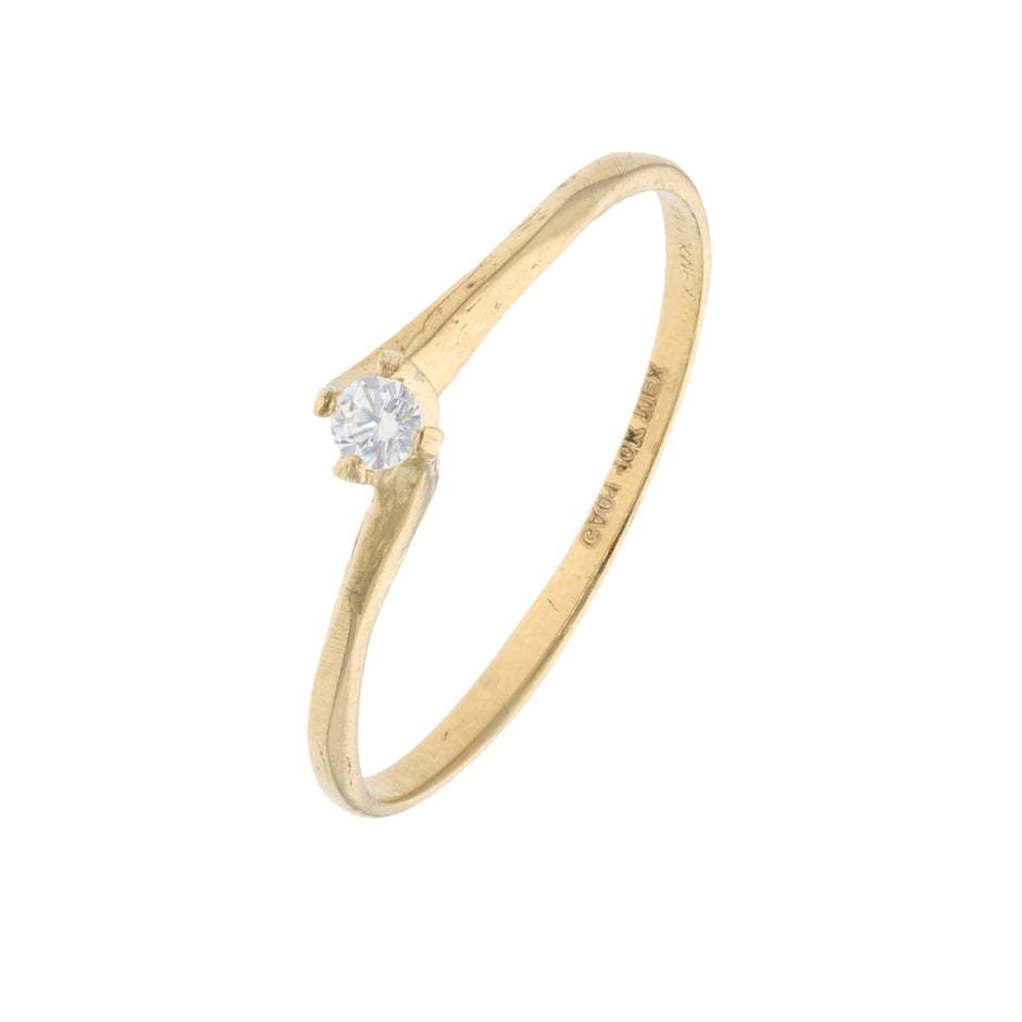 Anillo de compromiso en oro