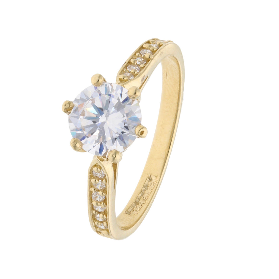 Anillo de compromiso en oro