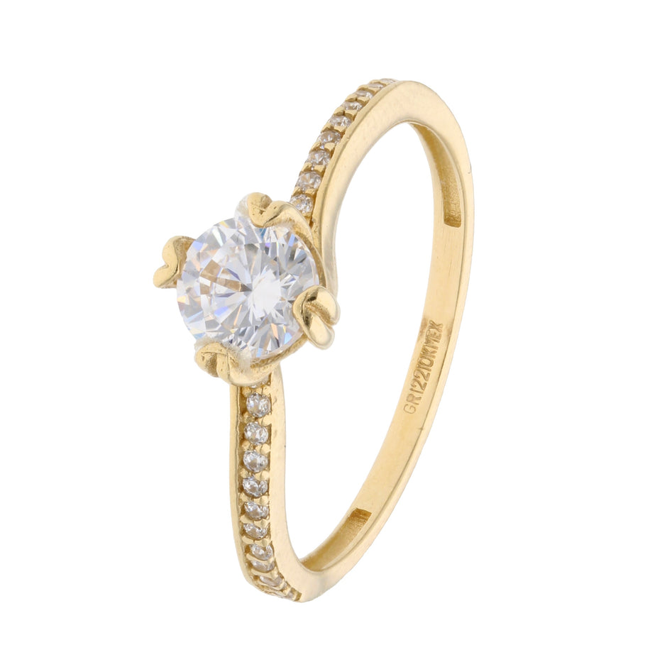Anillo de compromiso en oro