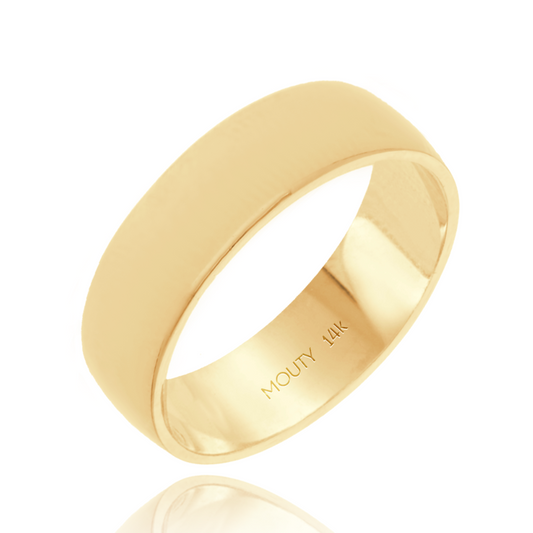 Argolla Willow en oro amarillo 14k