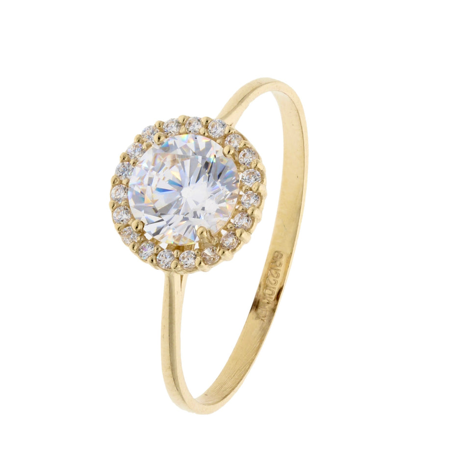 Anillo de compromiso en oro