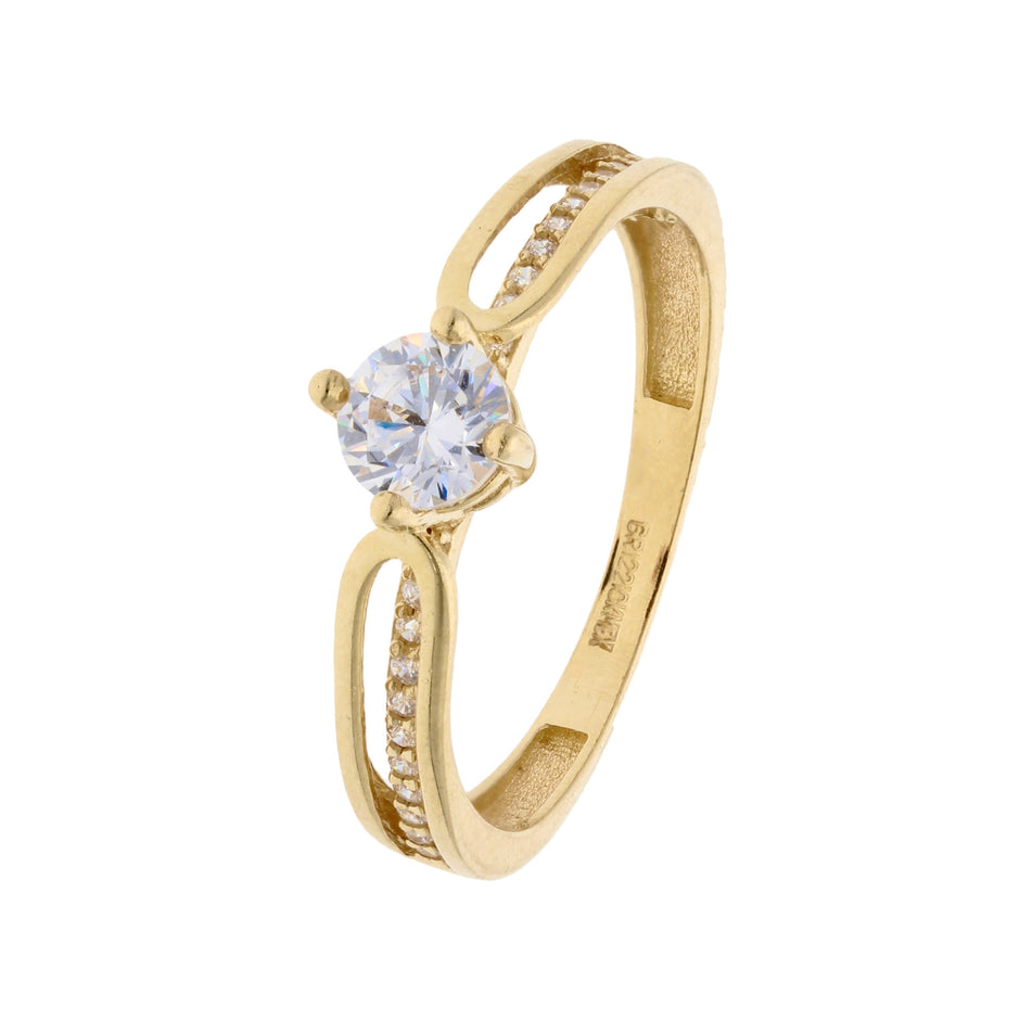Anillo de compromiso en oro