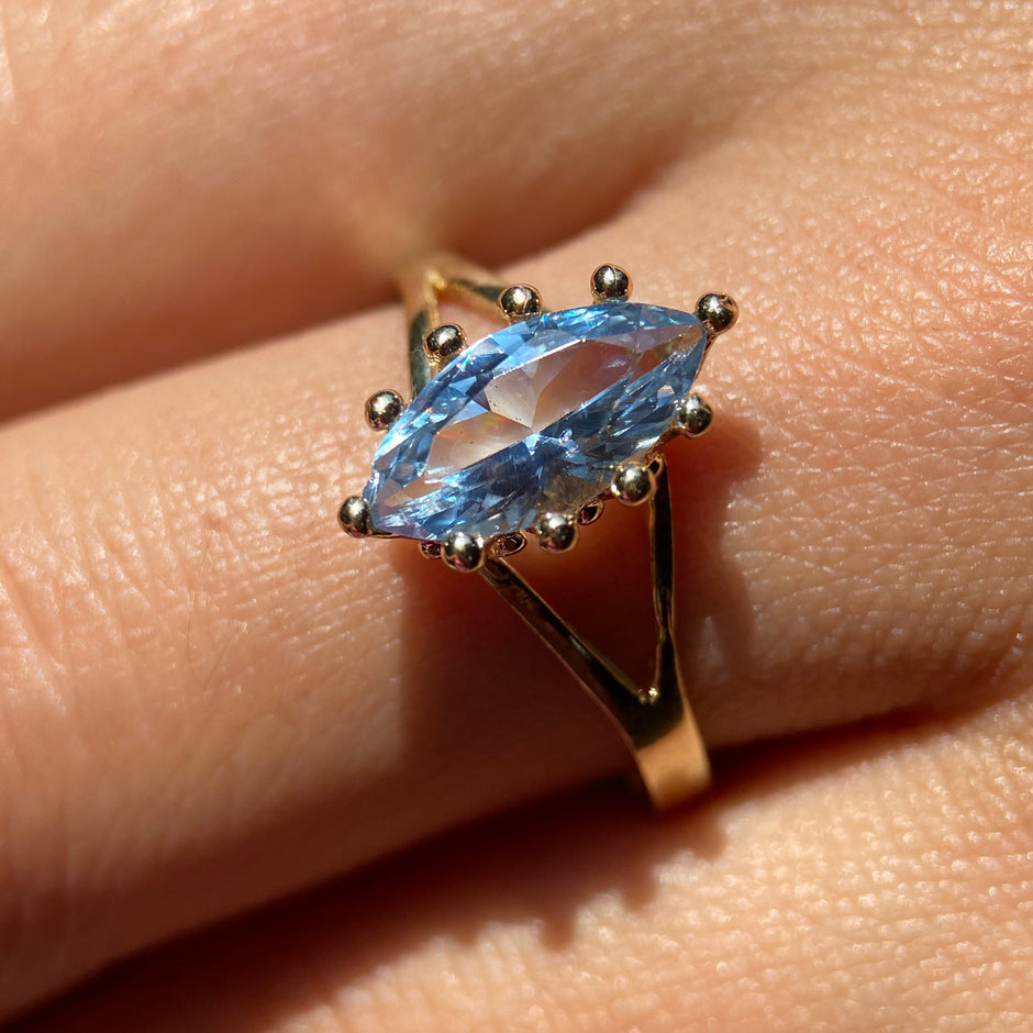 Anillo de compromiso en oro