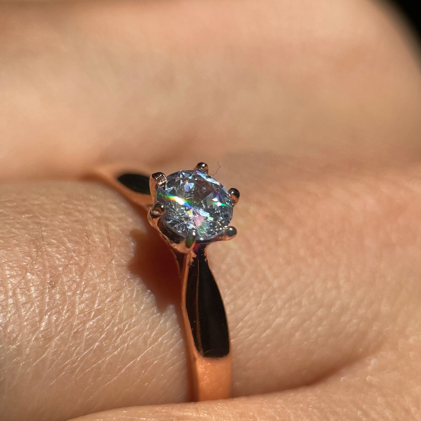 Anillo de compromiso en oro