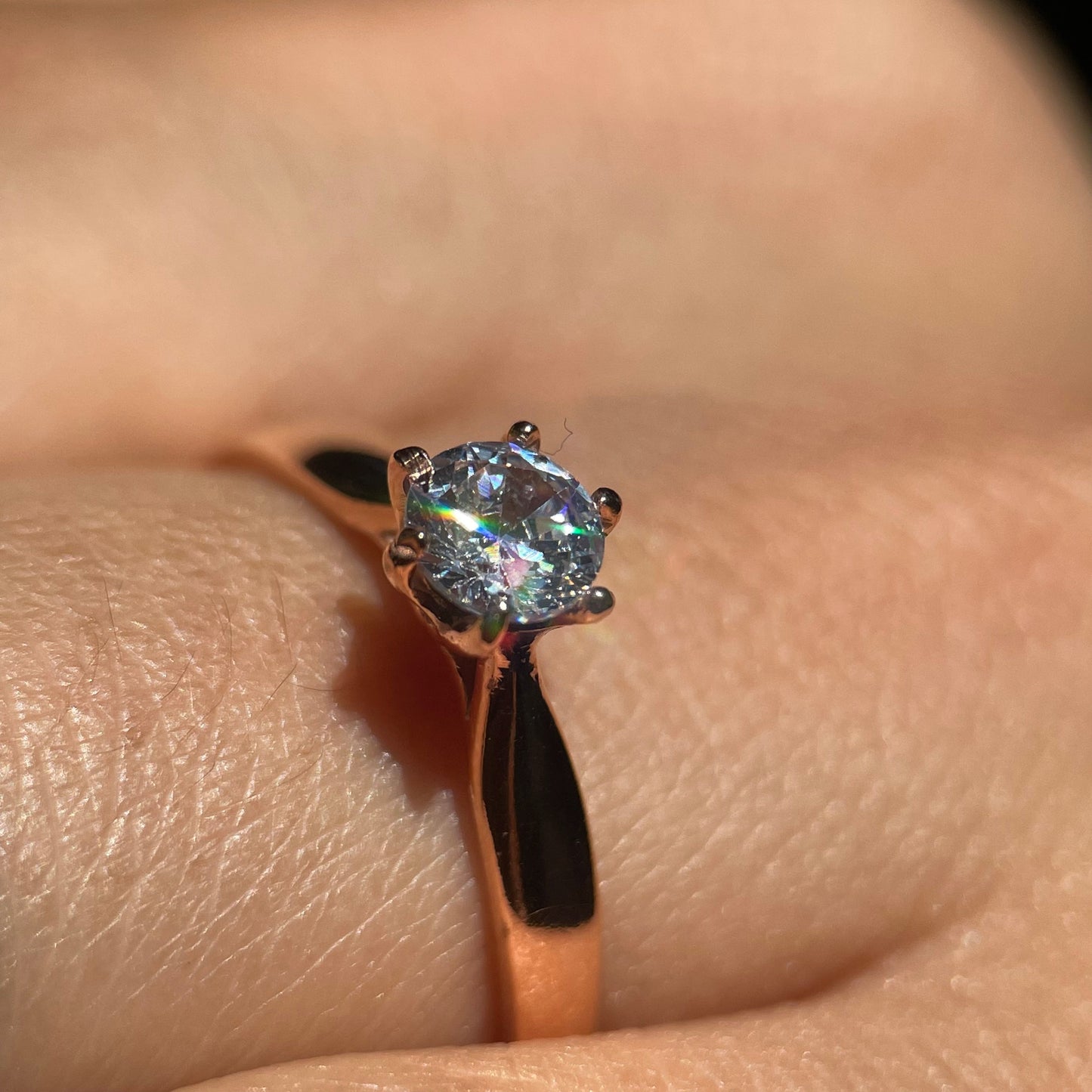 Anillo de compromiso en oro