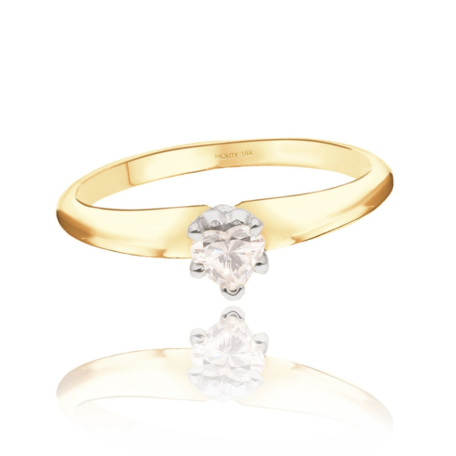 Anillo de compromiso en oro