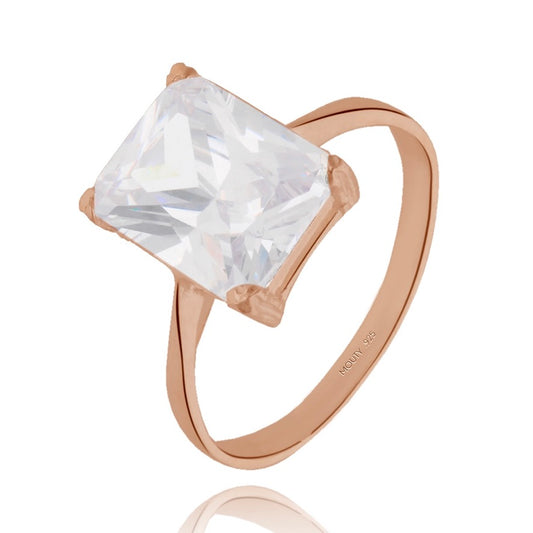 Anillo Christine en Plata con Baño de Oro Rosa