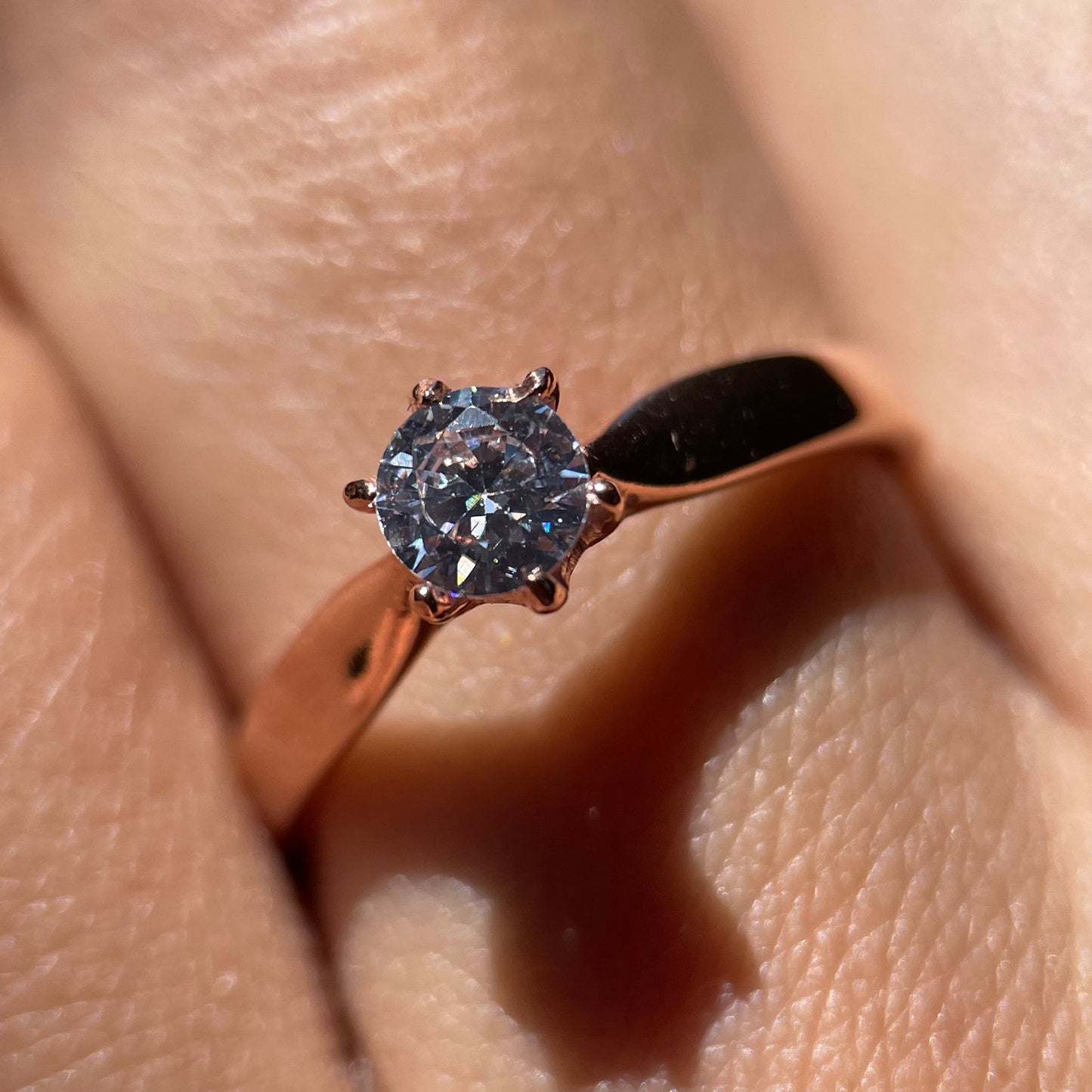 Anillo de compromiso en oro