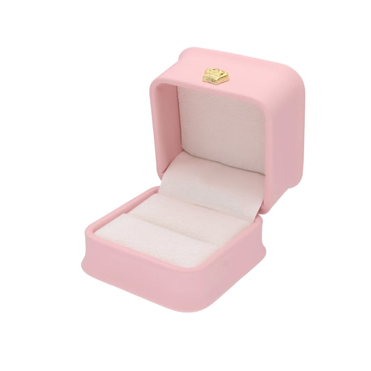 Estuche para broquel / anillo en color rosa  (no incluye joya)