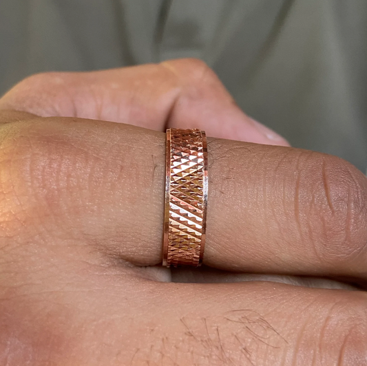 Dúo de Argollas Liam en Oro rosa de 10k (6mm)