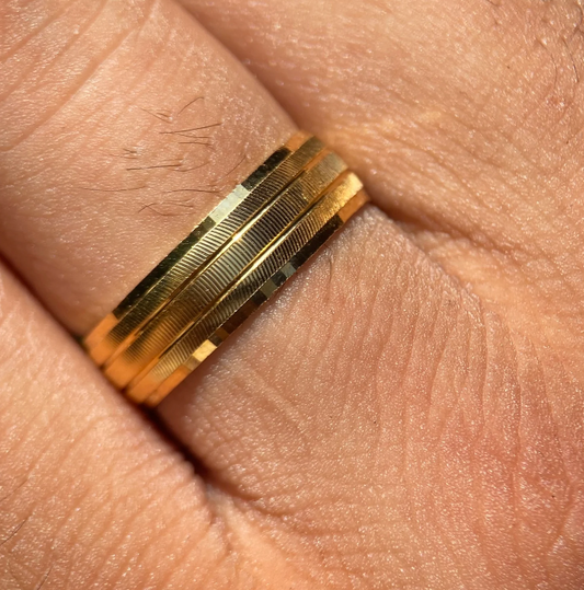 Dúo de Argollas Ethan en Oro amarillo de 10k (6mm)