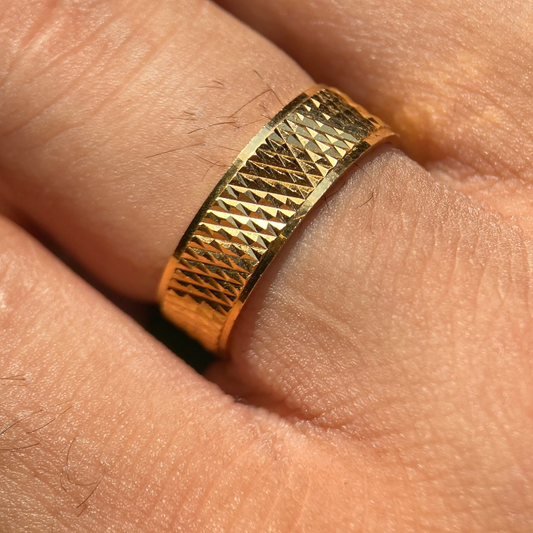 Dúo de Argollas Liam en Oro amarillo de 10k (6mm)