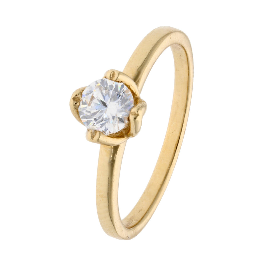Anillo de compromiso en oro