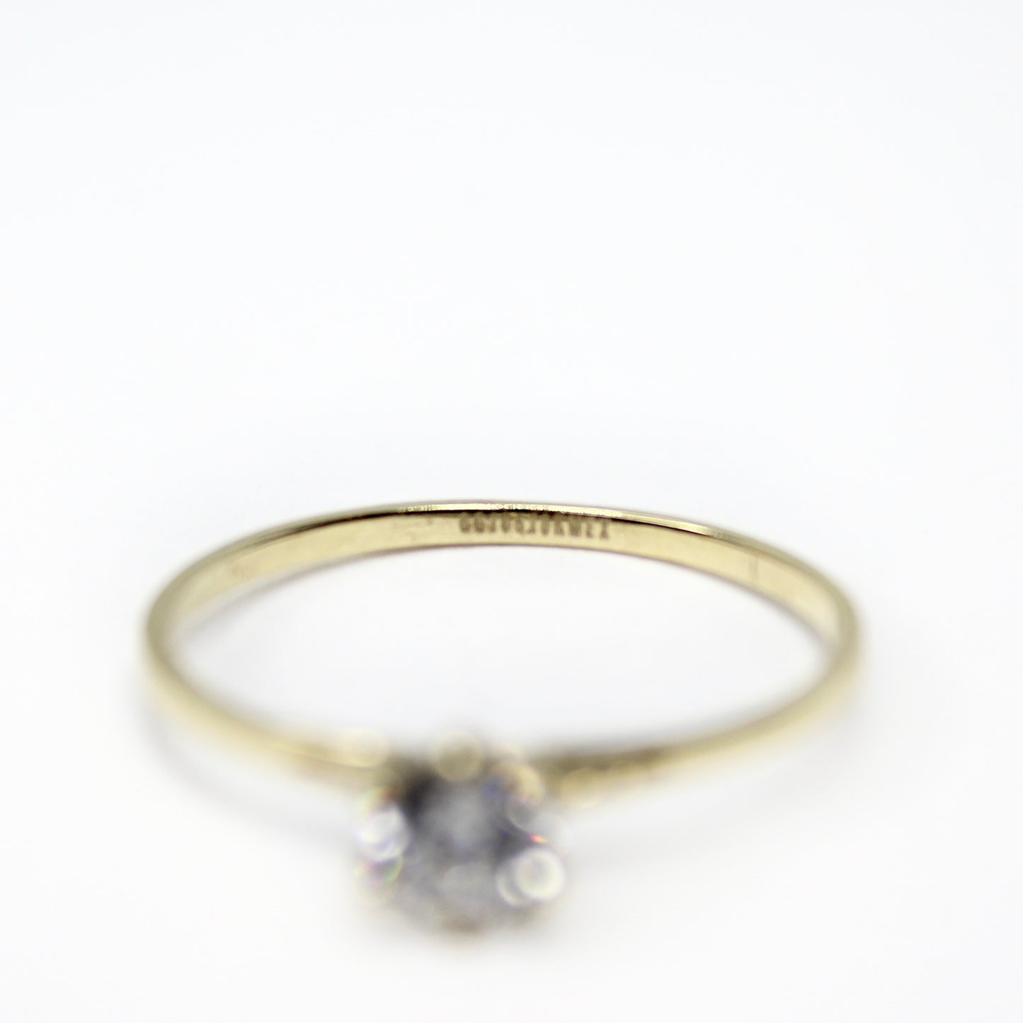 Anillo de compromiso en oro