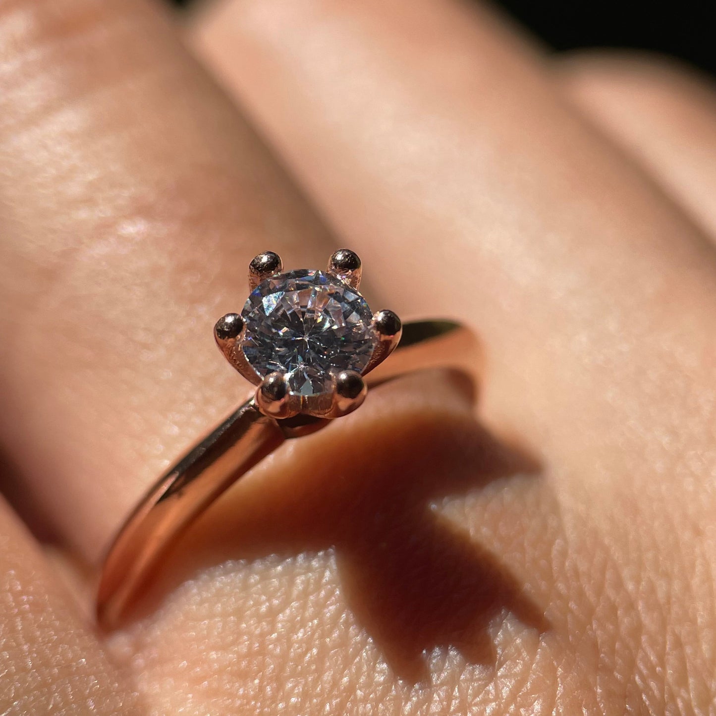 Anillo de compromiso en oro