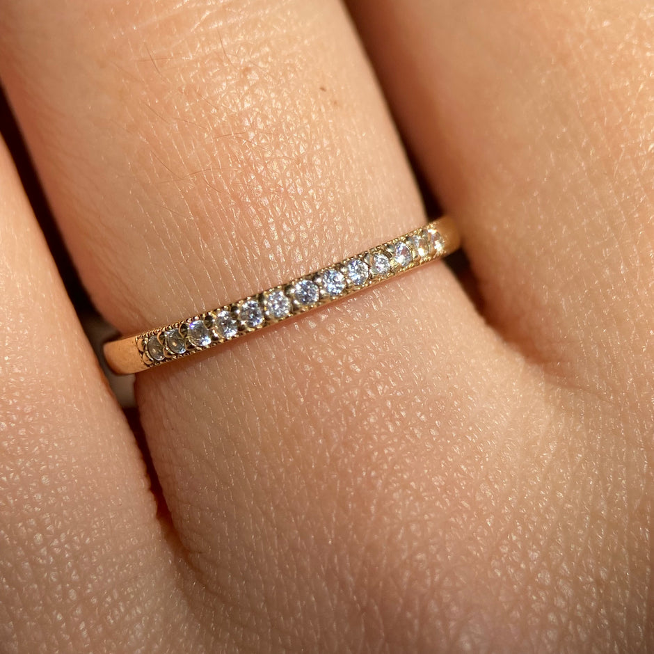 Anillo de compromiso en oro
