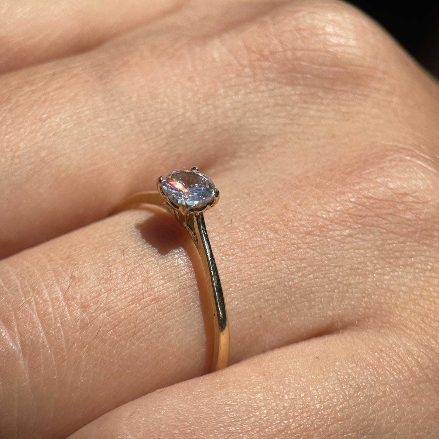 Anillo de compromiso en oro