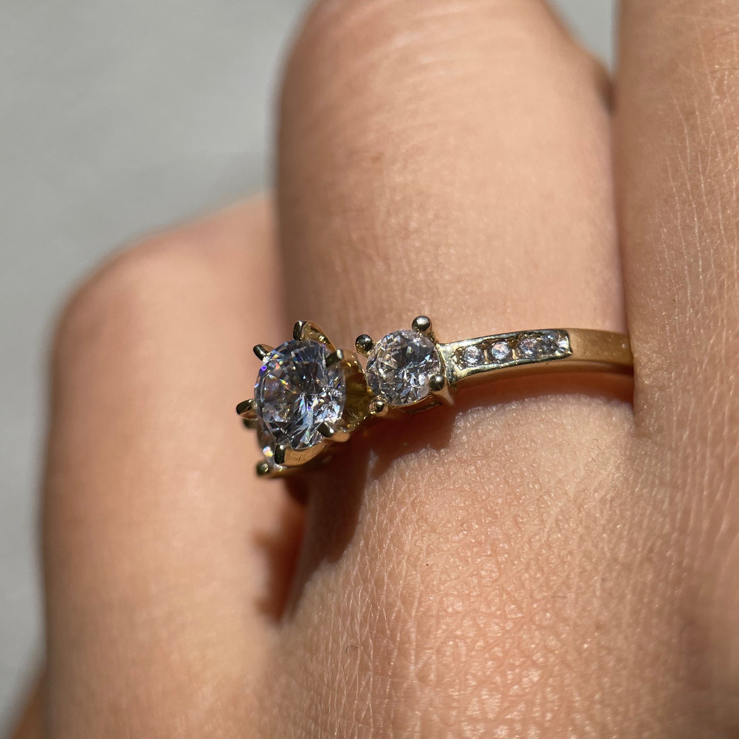 Anillo de compromiso en oro