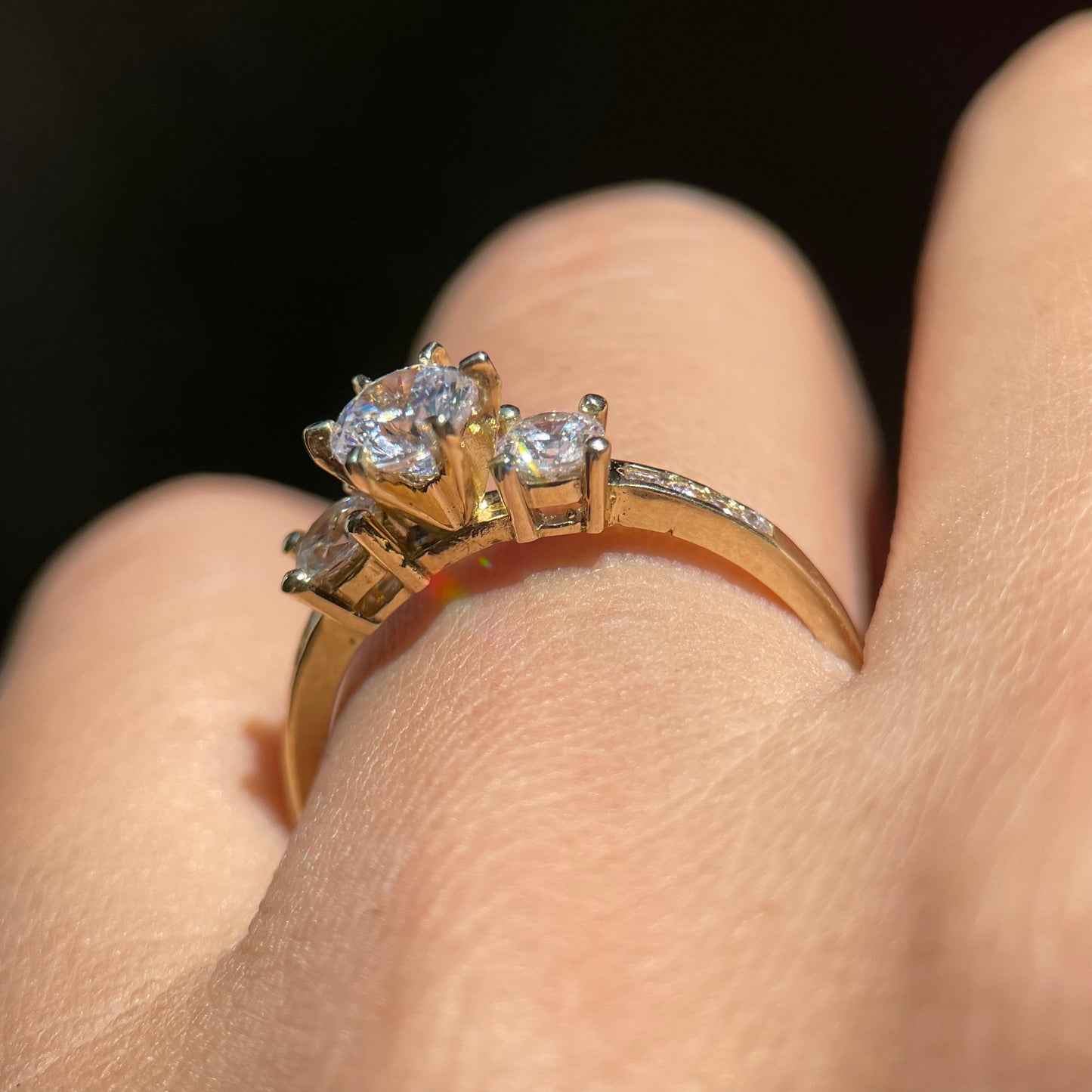 Anillo de compromiso en oro