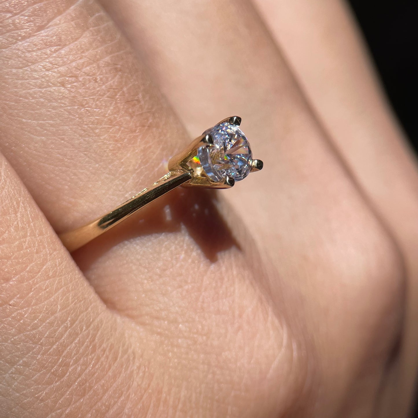 Anillo de compromiso en oro