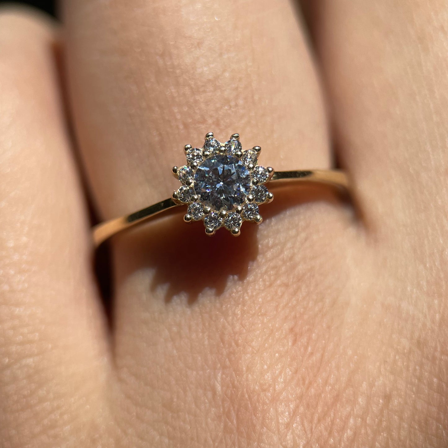 Anillo de compromiso en oro