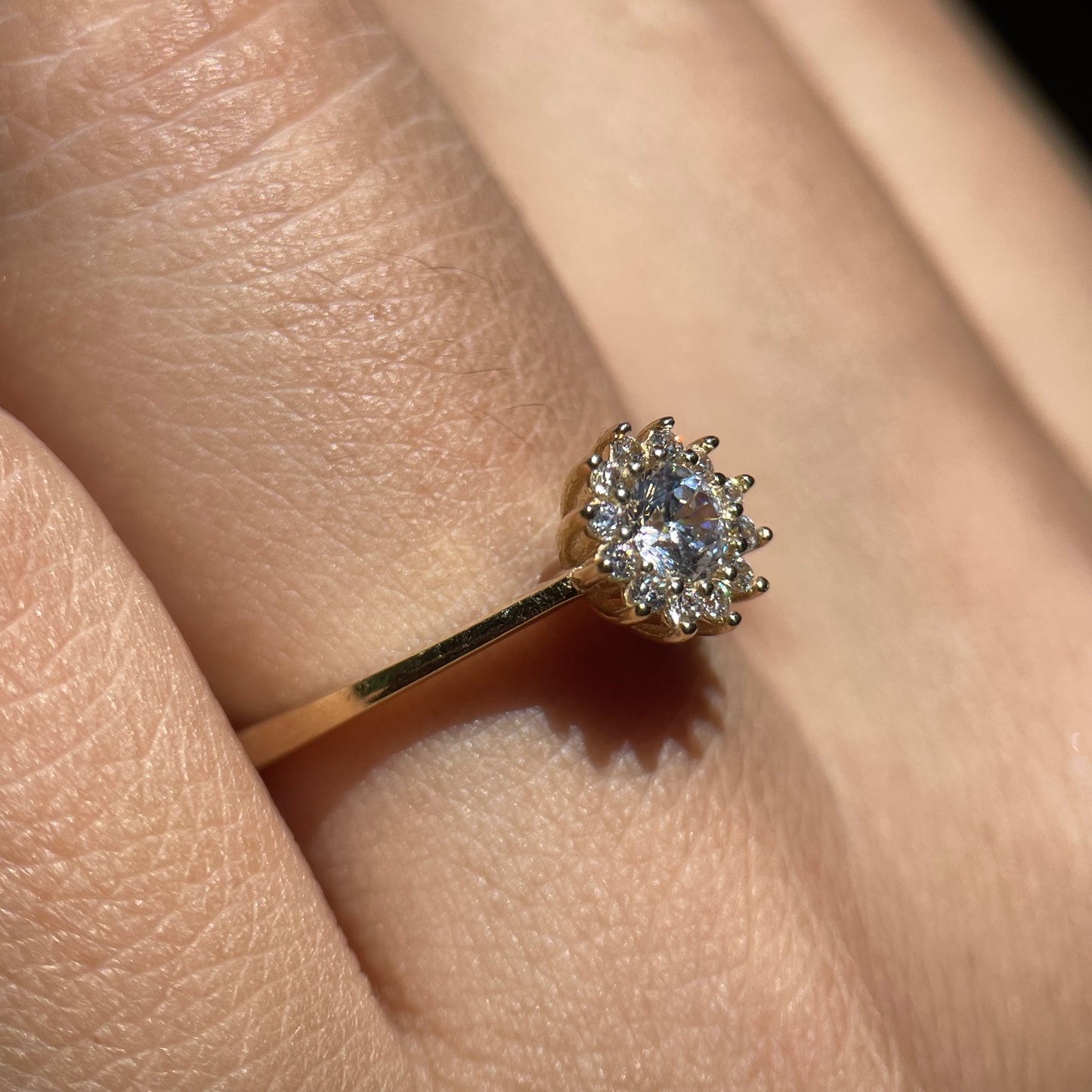 Anillo de compromiso en oro