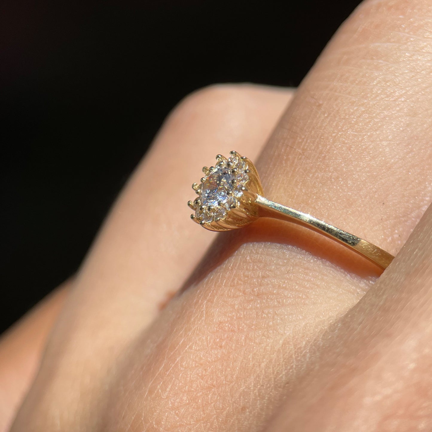 Anillo de compromiso en oro