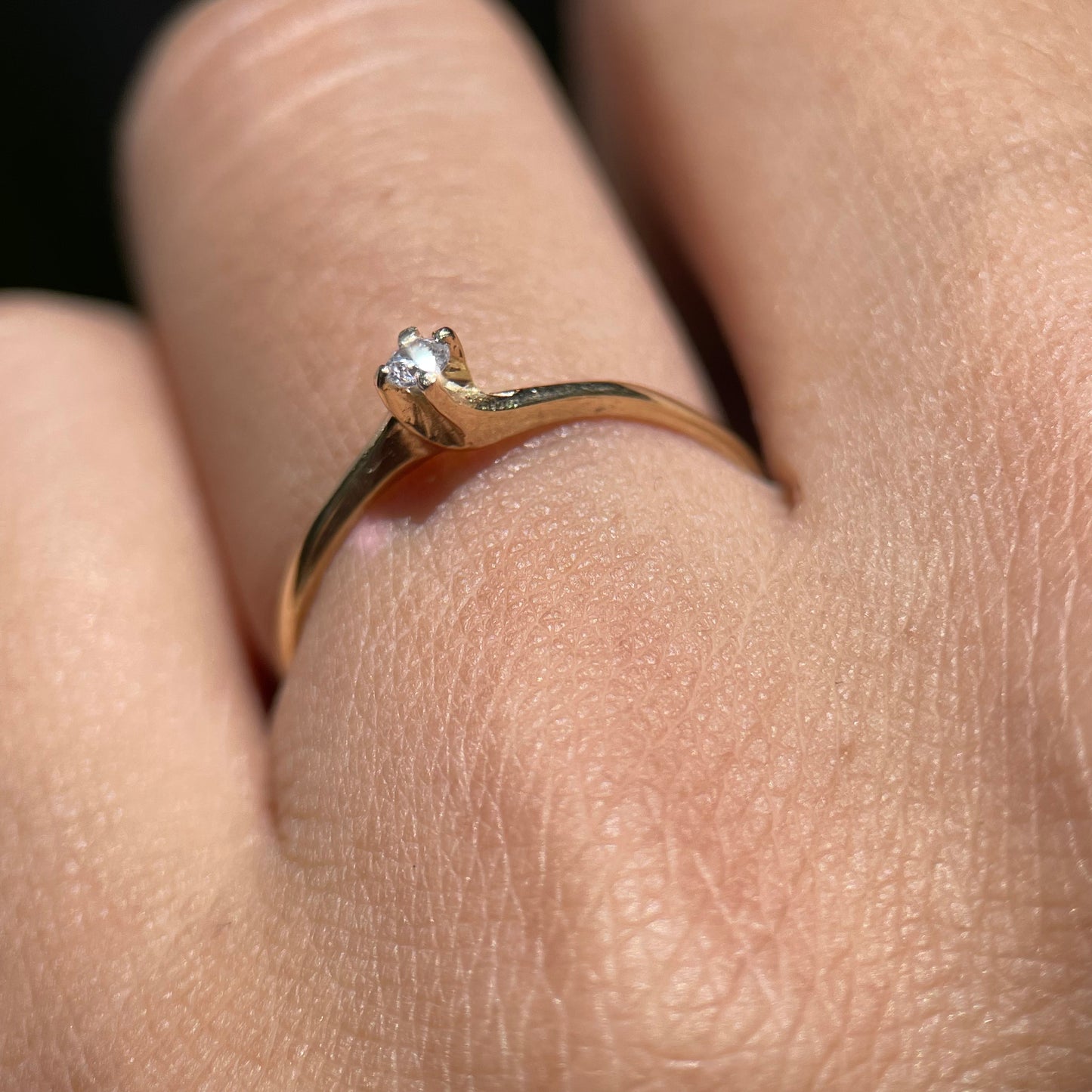 Anillo de compromiso en oro