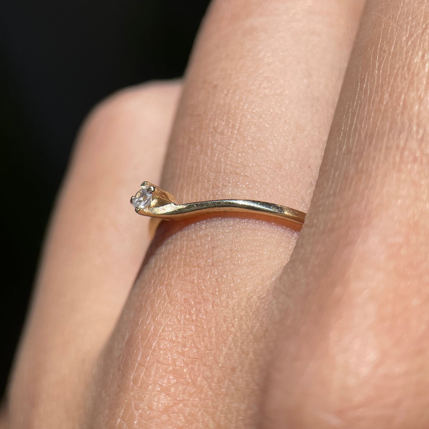 Anillo de compromiso en oro