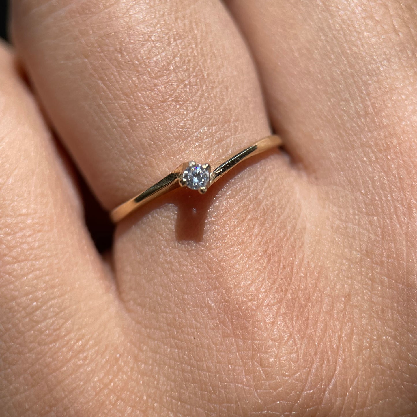 Anillo de compromiso en oro