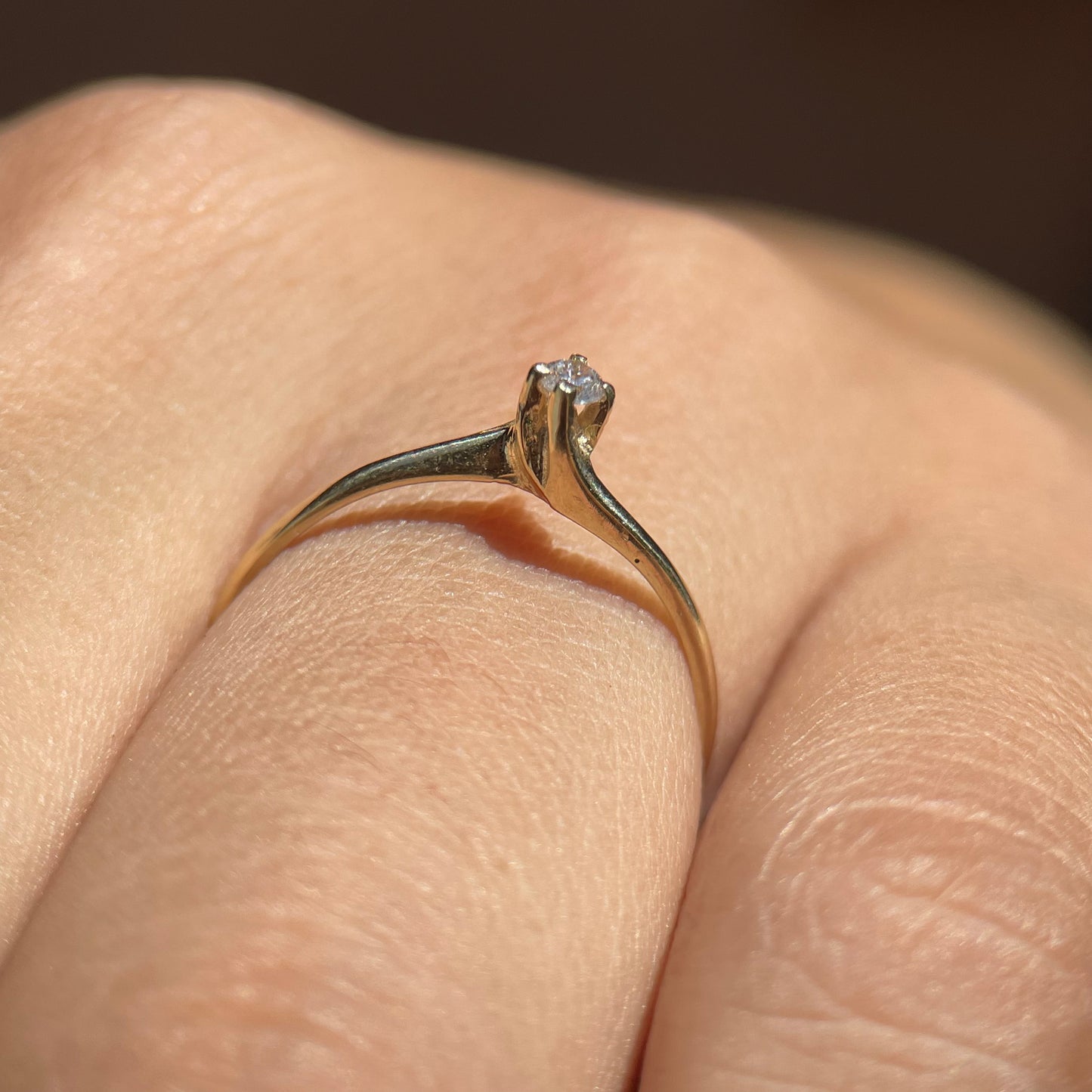 Anillo de compromiso en oro